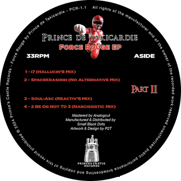 ( PCR-1.1 ) PRINCE DE TAKICARDIE - Force Rouge EP Part II ( 12" ) Prince's Castle Records [ONE PER CUSTOMER, ONLY FOR CUSTOMER WHO ORDER MORE THAN ONE RECORD!!!]